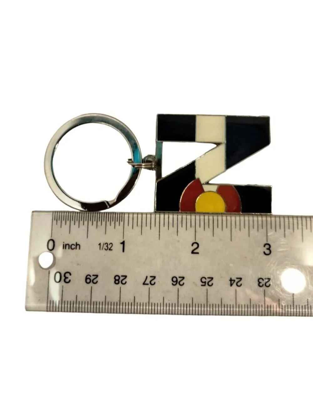 Colorado Flag Initial N Key Ring Souvenir